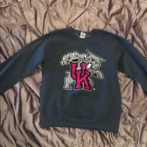 Grey Kentucky Wildcat Pullover